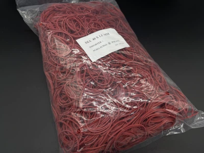 Резинки для денег 40х1,5х1,5 мм Красный (RZ-029)