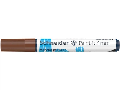 Маркер акриловый Schneider Paint-it 320 4 мм коричневый (S120207)