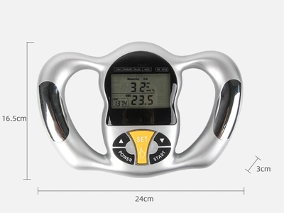 Прилад BauTech для вимірювання жиру в тілі ручний Сріблястий (1009-937-00)