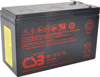 Аккумуляторная батарея CSB 12V 7.2Ah (GP1272F2-28W)