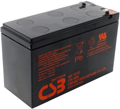 Аккумуляторная батарея CSB 12V 7.2Ah (GPL1272F2)