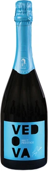 Вино ігристе Vedova Brut Spumante Bianco Cuvee біле брют 0.75 л 11% (8020502026034)