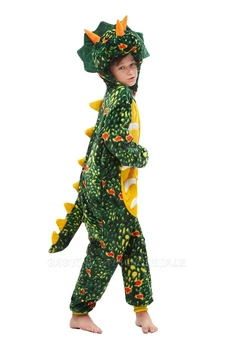 Детский кигуруми трицератопс Зеленый Kigurumi kcr0156 130