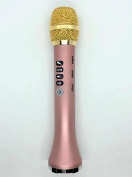 Беспроводной караоке микрофон MicMagic L-698 DSP Pink Gold 20 Вт
