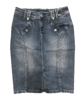 Юбка джинсовая Omat jeans 1384-768 26 Синяя