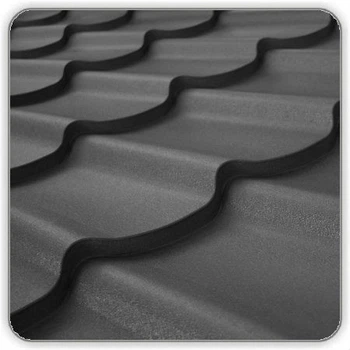 Металочерепица Suntile ral 7024 0.45 мм Графитовая матовая