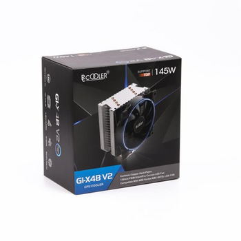 Кулер процессорный PCCooler GI-X4B V2 Blue, Intel: 2066/2011/1150/1151/1155/1156/1366/775, AMD: AM2/AM2+/AM3/AM3+/AM4/FM1/FM2/FM2+, 148х124.5х84 мм, 4-pin