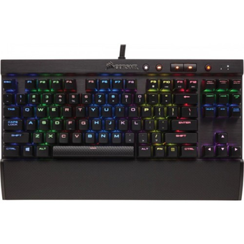 Клавиатура проводная Corsair K65 RGB Rapidfire Cherry MX Red USB Black (CH_9110014_RU)