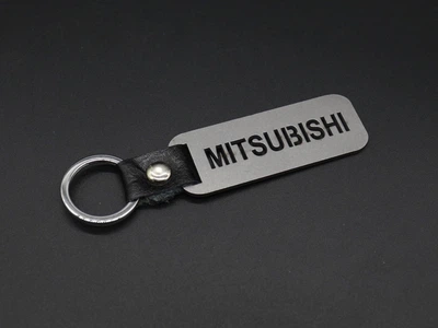 Брелок автомобильный для ключей Mitsubishi 10х2,5 см Серебристый (BR-792)