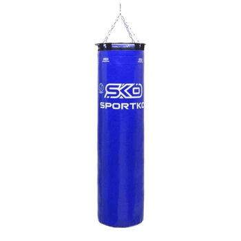 Боксерский мешок SPORTKO МП-2 ПВХ 110 см/35 см/25 кг синий