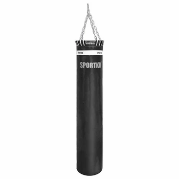 Боксерский мешок SPORTKO МП-04 ПВХ 150 см/30 см/40 кг черный