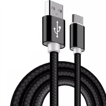 Кабель Lapu USB Type-C Шнур для Зарядки 1 метр нейлон Black