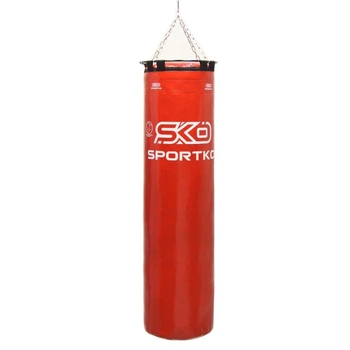 Боксерский мешок SPORTKO ПВХ 140 см/35 см/50 кг красный