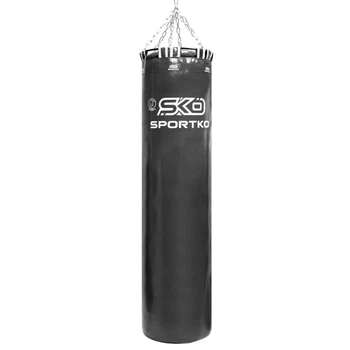 Боксерский мешок SPORTKO МП-02 ПВХ 150 см/45 см/65 кг черный