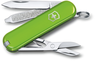 Складной нож Victorinox CLASSIC SD Colors Smashed Avocado 58мм/1сл/7функ/зел /ножн Vx06223.43G