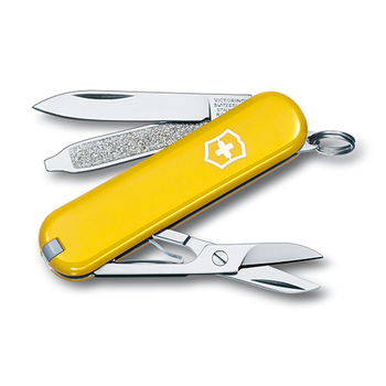 Складной нож Victorinox CLASSIC SD 58мм/1сл/7функ/желт /ножн Vx06223.8