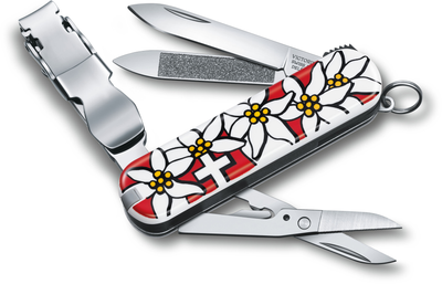 Складной нож Victorinox NAILCLIP 580 65мм/8функ/Edelweiss /кус/ножн Vx06463.840