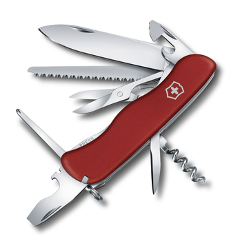 Складной нож Victorinox OUTRIDER 111мм/14функ/крас.мат /lock/штоп/пила/ножн/отверт Vx08513