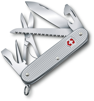 Складаний ніж Victorinox FARMER X 93мм/10функ/рифл.срібло /кернер/пила Vx08271.26