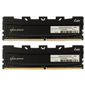 Модуль пам'яті Exceleram DDR4 32GB (2x16) 4000MHz Black Kudos PRO (EKPR4O324018CD) (EKPRO4324018CD)