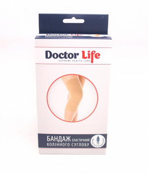 Эластичный бандаж коленного сустава Doctor Life Размер S 28-32 см KS-10