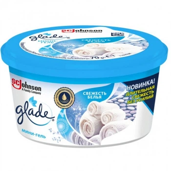 Освежитель воздуха Glade мини-гель Свежесть белья, 70 г