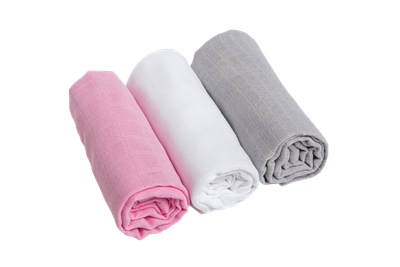 Набор муслиновых пеленок Koko Mama ROSE 3 шт 80х80 cм