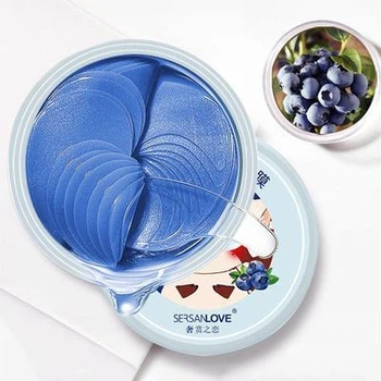 Патчи для глаз Sersanlove BlueBerry с экстрактом черники (60 штук, 30 пар)