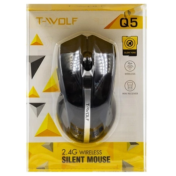 Мышь Wireless T-WOLF Q5 Чёрный