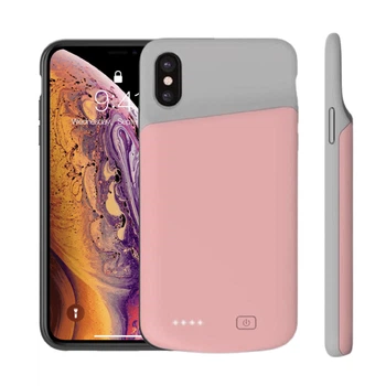 Чохол акумулятор iBattery для iPhone X/XS 5200 mAh rose