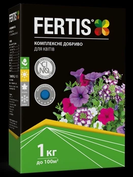 Удобрение для цветов без хлора и нитратов 12-8-16, Arvi Fertis 1 кг.