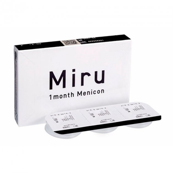 Контактные линзы Menicon Miru 1 month -12.5 / BC 8.6 мм (3 шт/уп. )