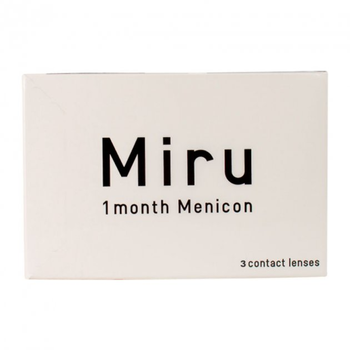 Контактные линзы Menicon Miru 1 month -12.5 / BC 8.3 мм (3 шт/уп. )
