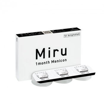 Контактные линзы Menicon Miru 1 month for Astigmatism (Тоric)-9.5 / BC 8.6 мм (3 шт/уп. )