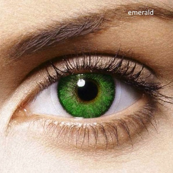 Цветные контактные линзы Bausch & Lomb Soflens Natural Colors Emerald (Dark Green) 2 шт.
