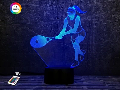 3D світильник-нічник "Тенісистка" 3DTOYSLAMP