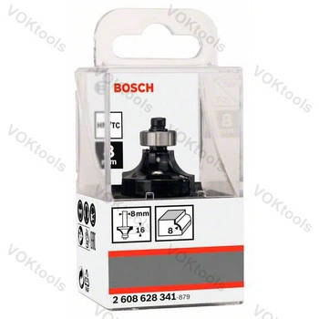 Кромочная радиусная фреза d8 D28.7 h15.2 L53 R8 Standard for Wood Bosch Professional (2608628341)