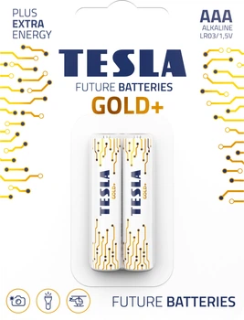 Батарейки Tesla AAA Gold+ LR03 / Blister Foil 2 шт (8594183391120)