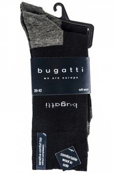 Комплект мужских носков Bugatti , 6906/610 серый / черный 39-42