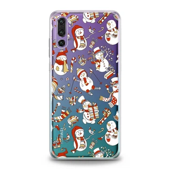 Чехол силиконовый для Huawei (Забавный снеговик) P10 Lite хуавей лайт silicone case (805595832)