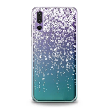 Чехол силиконовый для Huawei (Красивые снежинки) Mate 10 Lite хуавей мейт лайт silicone case (805584254)