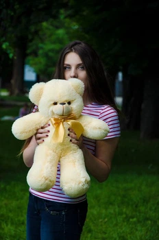 Плюшевий ведмедик Рафаель 50 см персиковий
