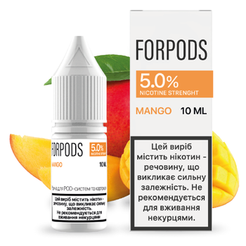 Жидкость для POD систем FORPODS Mango 50 мг 10 мл (Манго) (FP-MA-50-10)