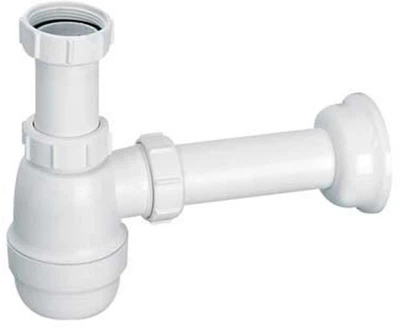 Сифон пластиковий для мийки McALPINE G40APF колбовий без зливу 1 1/2x40 (5036484043740)