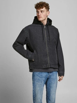 Джинсовая куртка Jack & Jones JJIWOLF JJJACKET AKM 791 L Черный 12181165 Black Denim