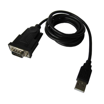 Переходник Dynamode USB 2.0 A Male - 1*RS-232 (COM) кабель 1,5м, чипсет FTDI FT232RL, черный (FTDI-DB9M-02)