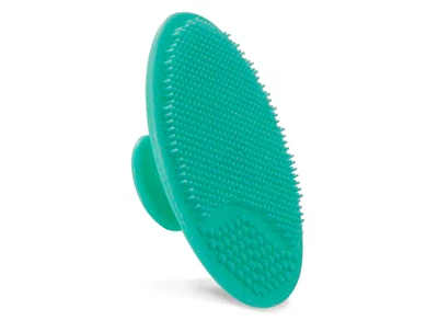 Спонж для умывания и массажа лица Бирюзовый EcoDeViva by TianDe Cleansing & Massaging Face Sponge Turquoise (6921459801656)