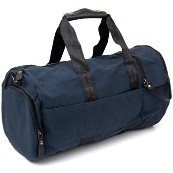 Спортивна чоловіча сумка VINTAGE Sport Bag молодіжна з текстилю 20644 Синій