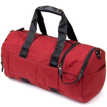 Спортивна чоловіча сумка VINTAGE Sport Bag молодіжна з текстилю 20642 Малинова