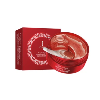 Гидрогелевые патчи VENZEN Ruby Collagen Moisturizing Eye Mask с экстрактом бурых водорослей и коллагеном 80 г (SKU_7231-26358)